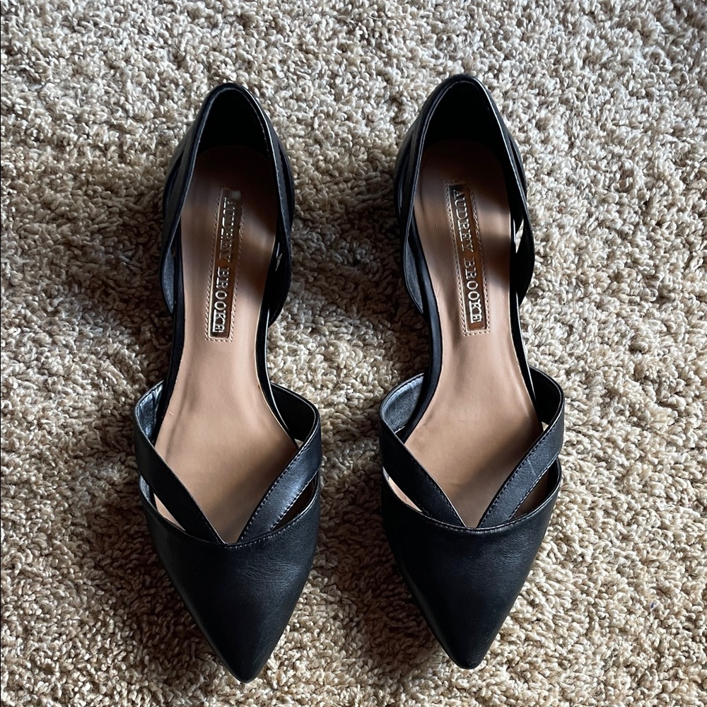 Audrey Brooke Black Flats